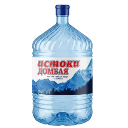 ГОРНАЯ ЛЕДНИКОВАЯ ВОДА «ИСТОКИ ДОМБАЯ» 19Л. В ОДНОРАЗОВОЙ ТАРЕ